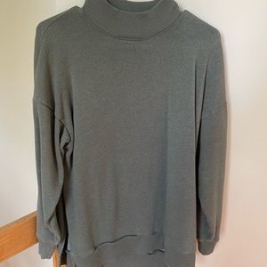 Oversized mock neck sweatshirt